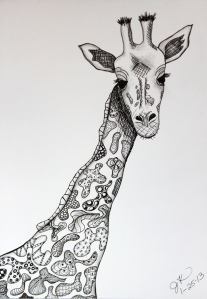 giraffe seeing patterns