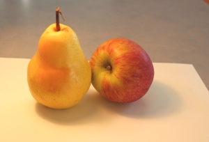 Pear and apple photo